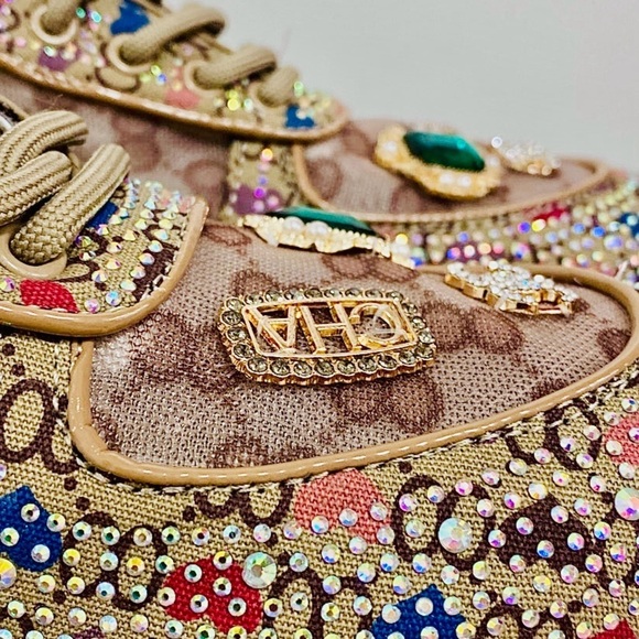 OOG Generation Sneakers sz 40 chunky crystal bling streetwear - Picture 3 of 15